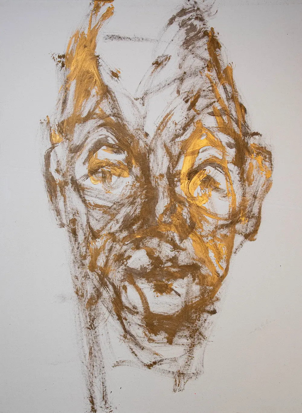 Portrait, Mixed media on canvas, 150 x 110 cm, 2021