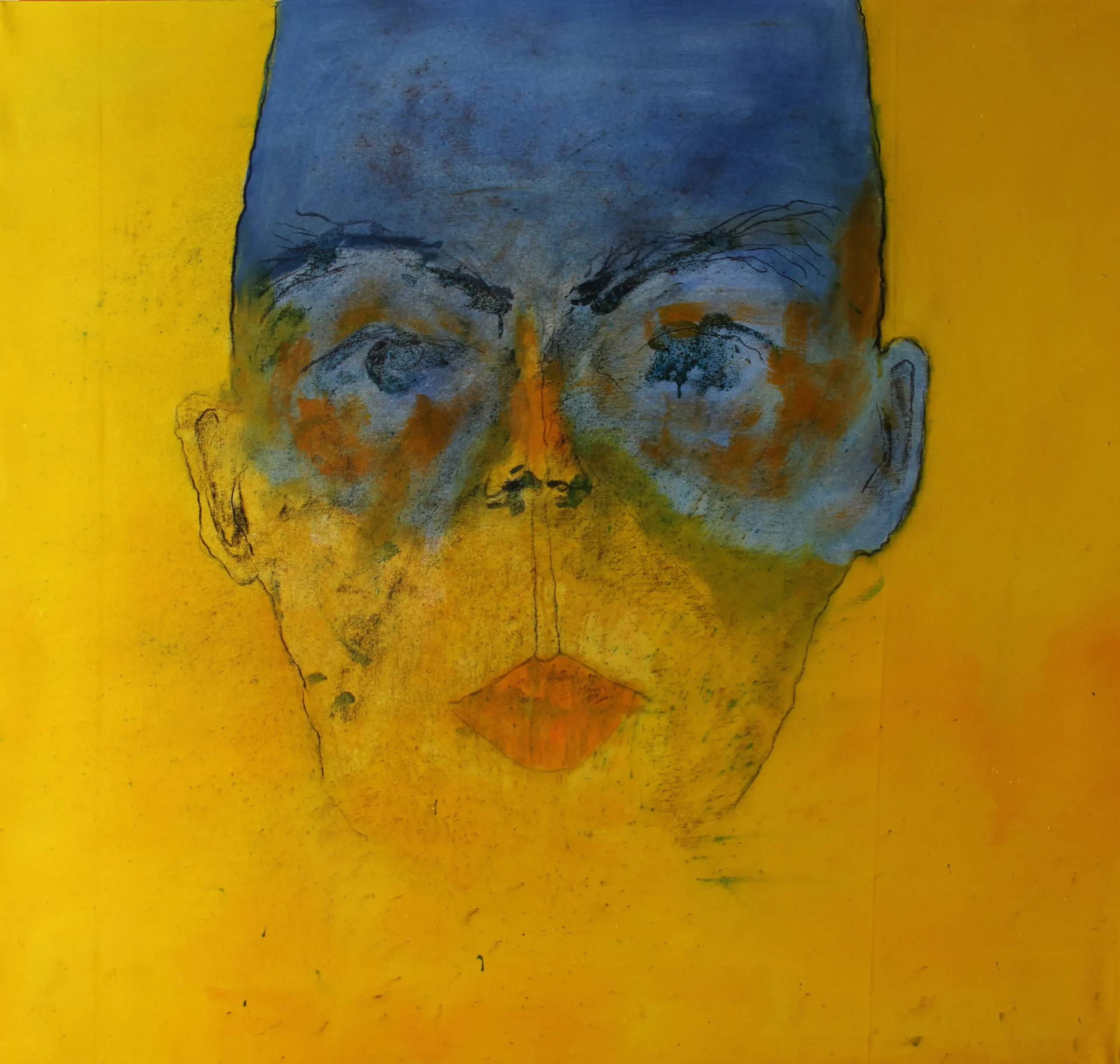 Portrait, Mixed media on canvas, 135 x 125 cm, 2013