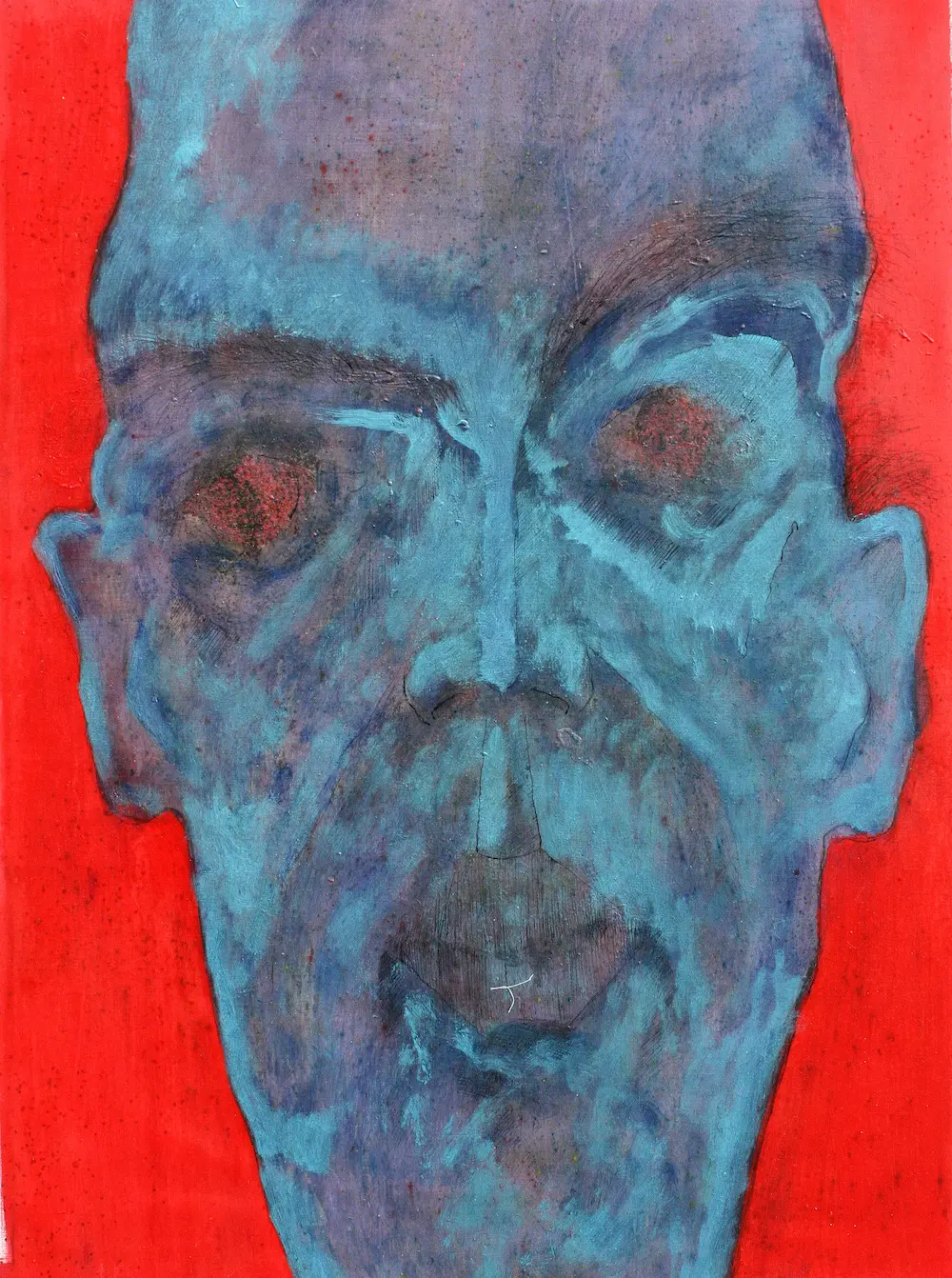 Portrait, Mixed media on canvas, 115 x 85 cm, 2014
