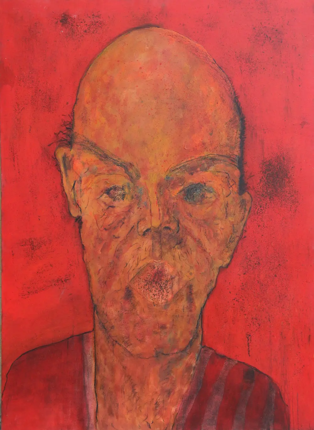 Portrait, Mixed media on canvas, 130 x 95 cm, 2012