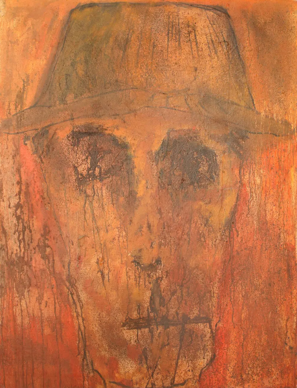 Portrait, Mixed media on canvas, 130 x 100 cm, 2011
